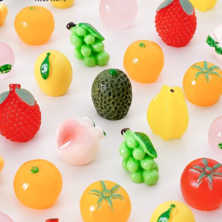 创意仿真食玩水蜜桃杨梅水果萌粒 diy装饰品盲袋配件微景观小摆件