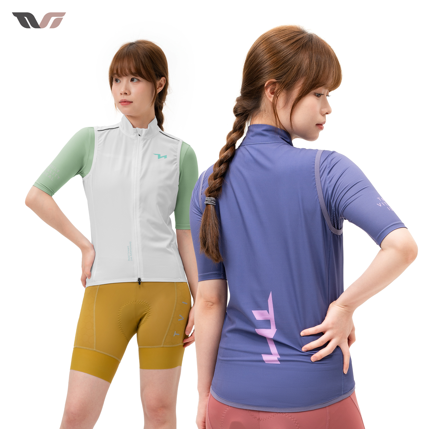 洛克兄弟骑行马甲防风衣女士透气