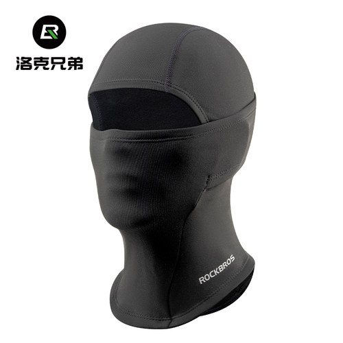 洛克兄弟儿童抓绒头套滑雪保暖