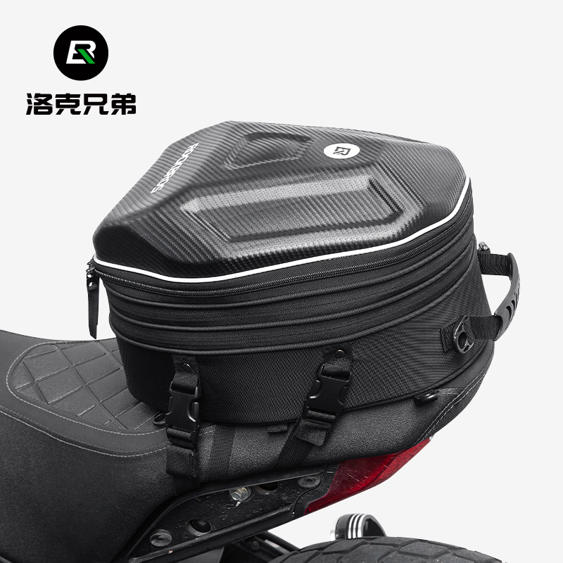 洛克兄弟摩托车头盔包骑行背包机车双肩骑士全盔收纳硬壳摩旅包男