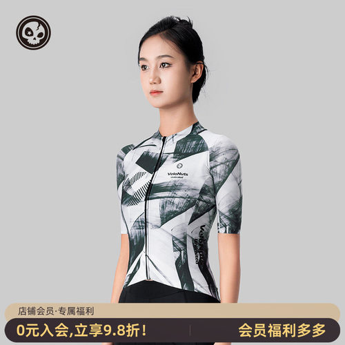 VNS小骷髅女款骑行服短袖排汗夏