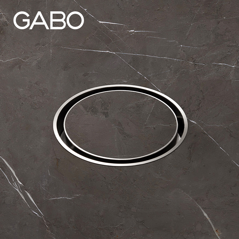 观博GABO 卫生间304不锈钢地漏水封防臭地漏圆形排水地漏 253019