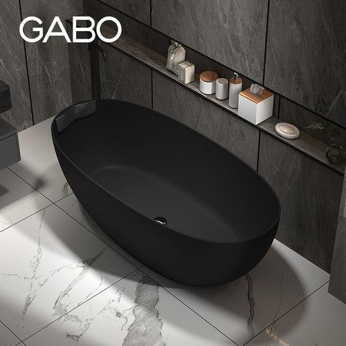 观博独立式人造石浴缸