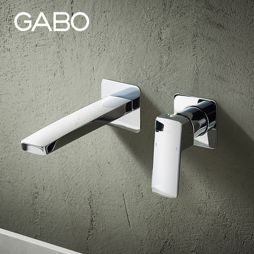 观博入墙式冷热水龙头