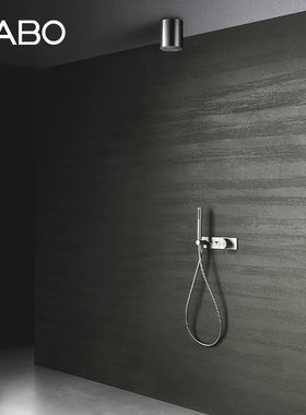 GABO观博卫浴家用极简暗装花洒套装嵌入墙式预埋淋浴龙头18M031