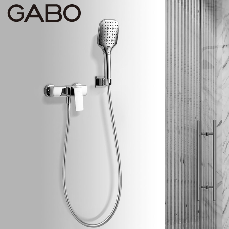 观博GABO壁挂式铜淋浴龙头