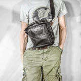 Кожаная сумка на одно плечо для отдыха, мужская брендовая сумка через плечо, из натуральной кожи