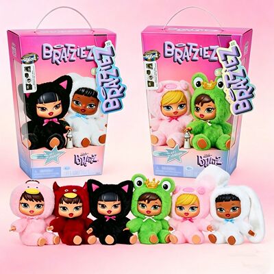 Mga Bratz BratziezIconz毛绒公仔钥匙扣挂件娃娃盲盒贝拉滋娃娃