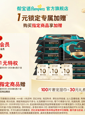 1元抢100片湿巾