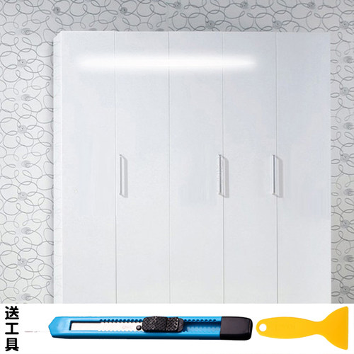 冰箱贴纸翻新改色木纹桌子防水