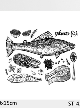 scrapbook DIY相册卡片透明印章 手账 硅胶印章 水晶印章 ST-436