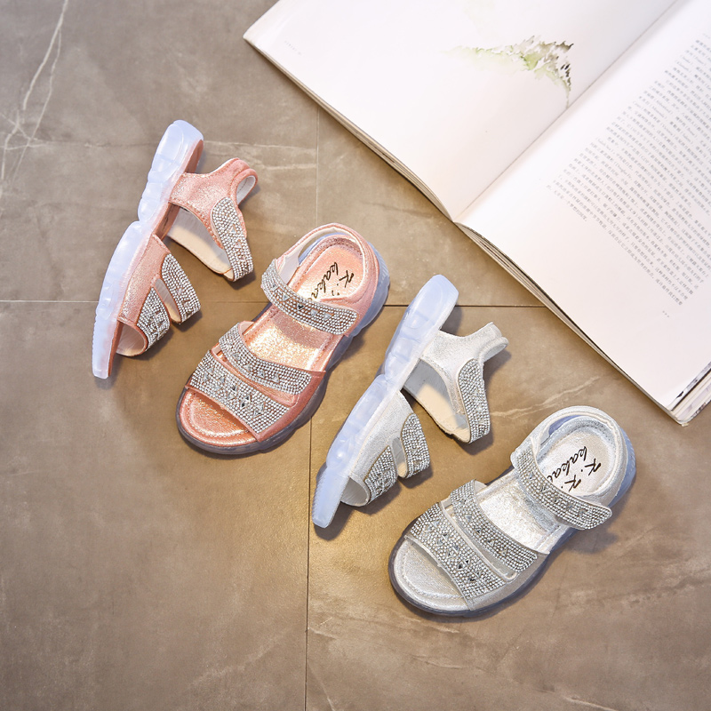 儿童凉鞋露趾夏季童鞋织带透气女童凉鞋果冻软底水钻凉鞋1-3-5岁|ruв категории детская обувь/детская обувь/между родителями и детьми обувь, сандалии - от Buy2taobao.com для оказания профессиональной услуги покупки агента Taobao