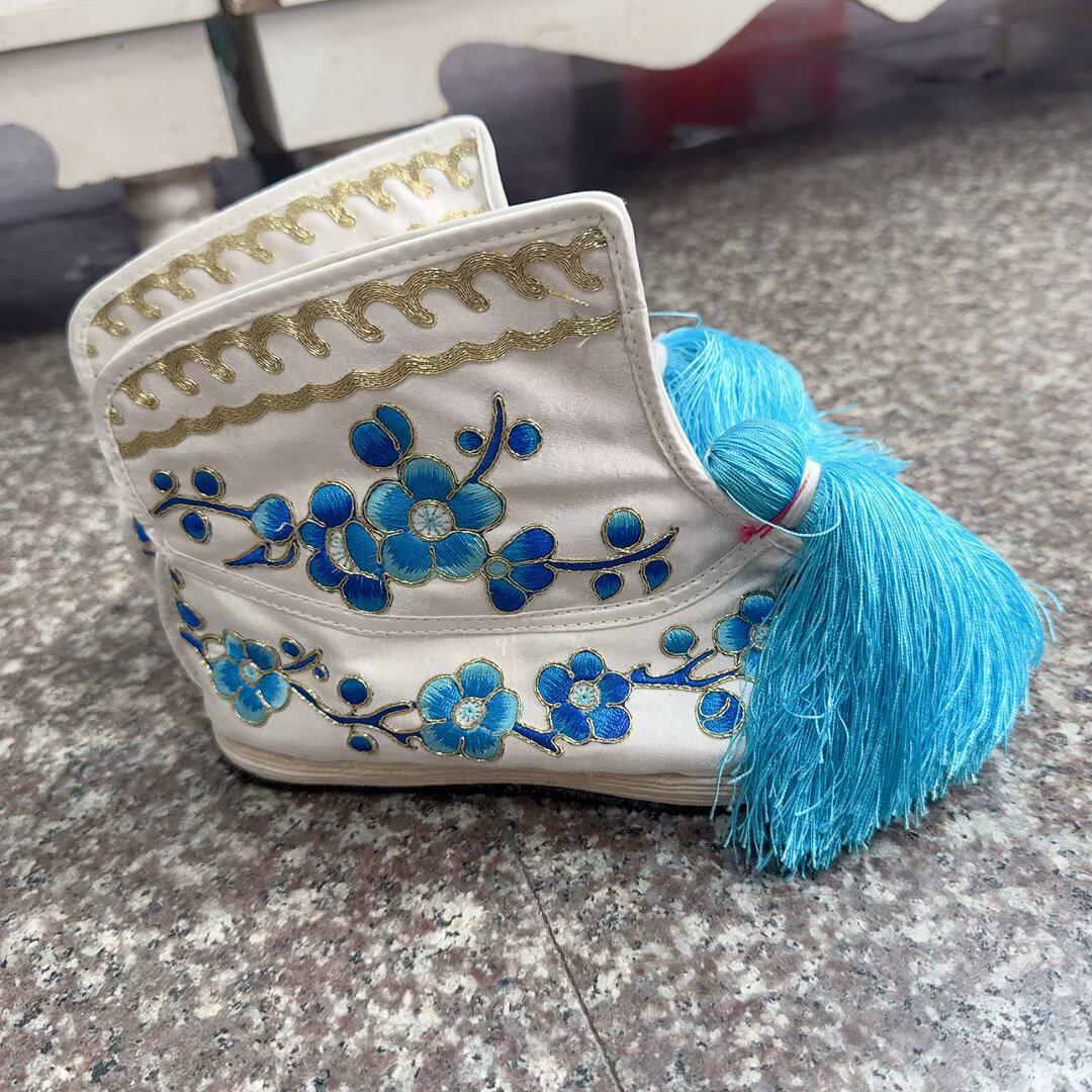 戏曲内增高千层底布鞋京剧花旦越剧豫剧戏鞋内高彩鞋绣花鞋武旦靴