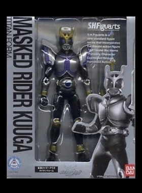 万代 SHF 假面骑士KUUGA 泰坦形态 空我 1.0 紫色 大剑 成品