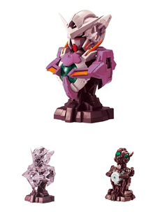 万代 正版 扭蛋 高达 MS 05 三红能天使 EXIA 发光半身胸像