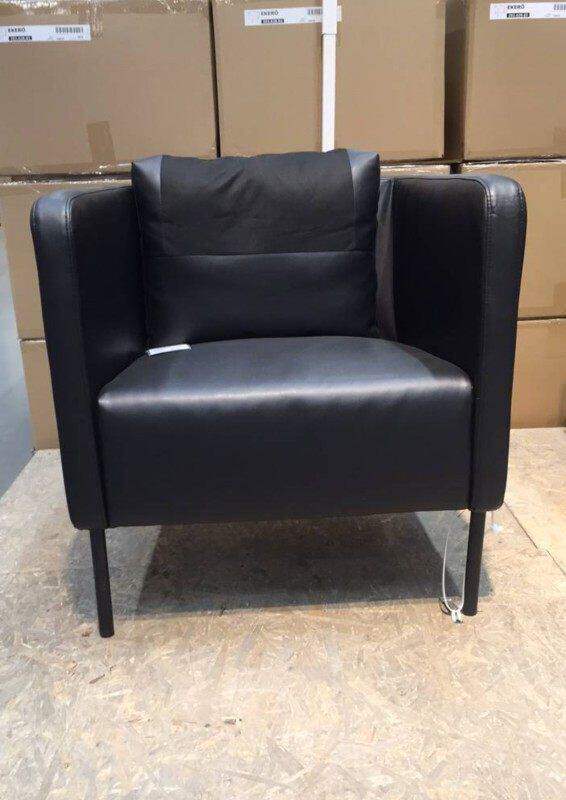 宜家国内代购 伊克尔 单人沙发扶手椅多色可选皮沙发