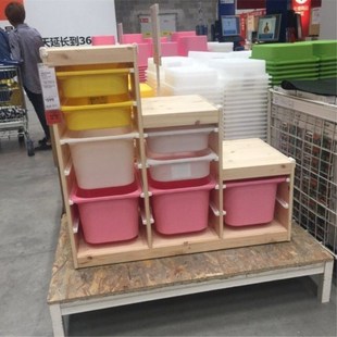 正品宜家国内代购舒法特收纳架整理架儿童玩具收纳柜子盒子领购