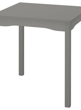 宜家代购豪嘉 桌子，灰色/桦木贴面，74x74 厘米餐桌学习桌实木桌