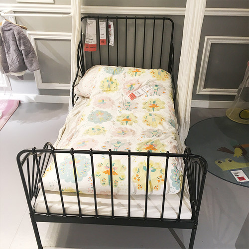 床框防跌落加长女孩公主床