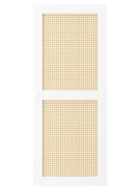 宜家霍加达尔柜门白色/竹编40x97厘米收纳柜子整理柜壁柜国内代购