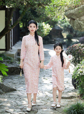 新中式国风旗袍改良母女装复古