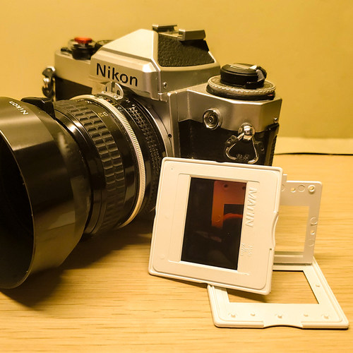 135底片夹翻拍120胶片幻灯片白框