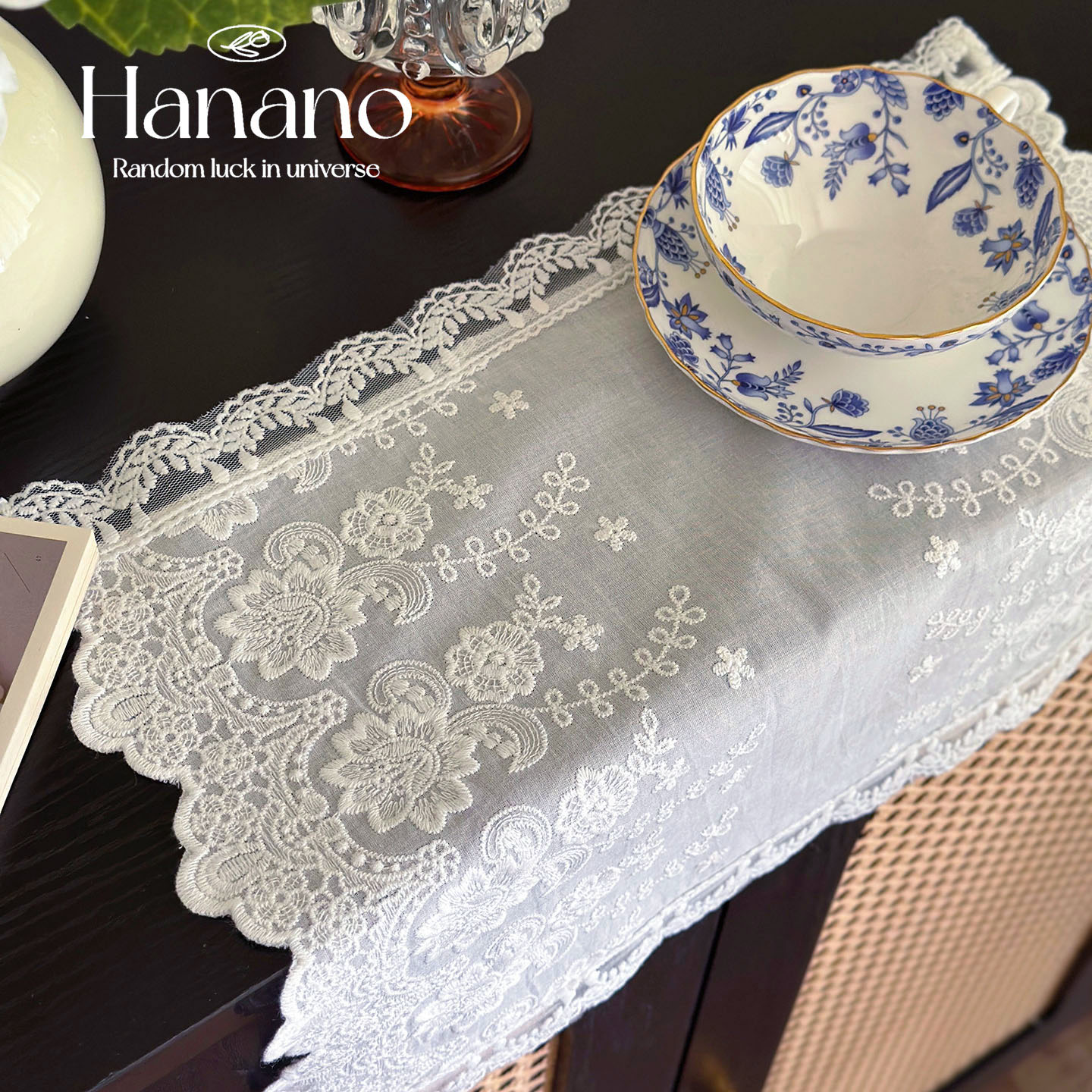 欧式棉麻餐巾餐垫简约白色桌旗