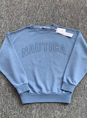 重工水洗 Nautic@白帆系列刺绣大字母男女水洗毛圈卫外套男女同款