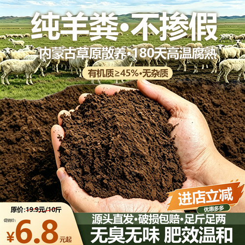 高温发酵纯羊粪有机肥提升产量