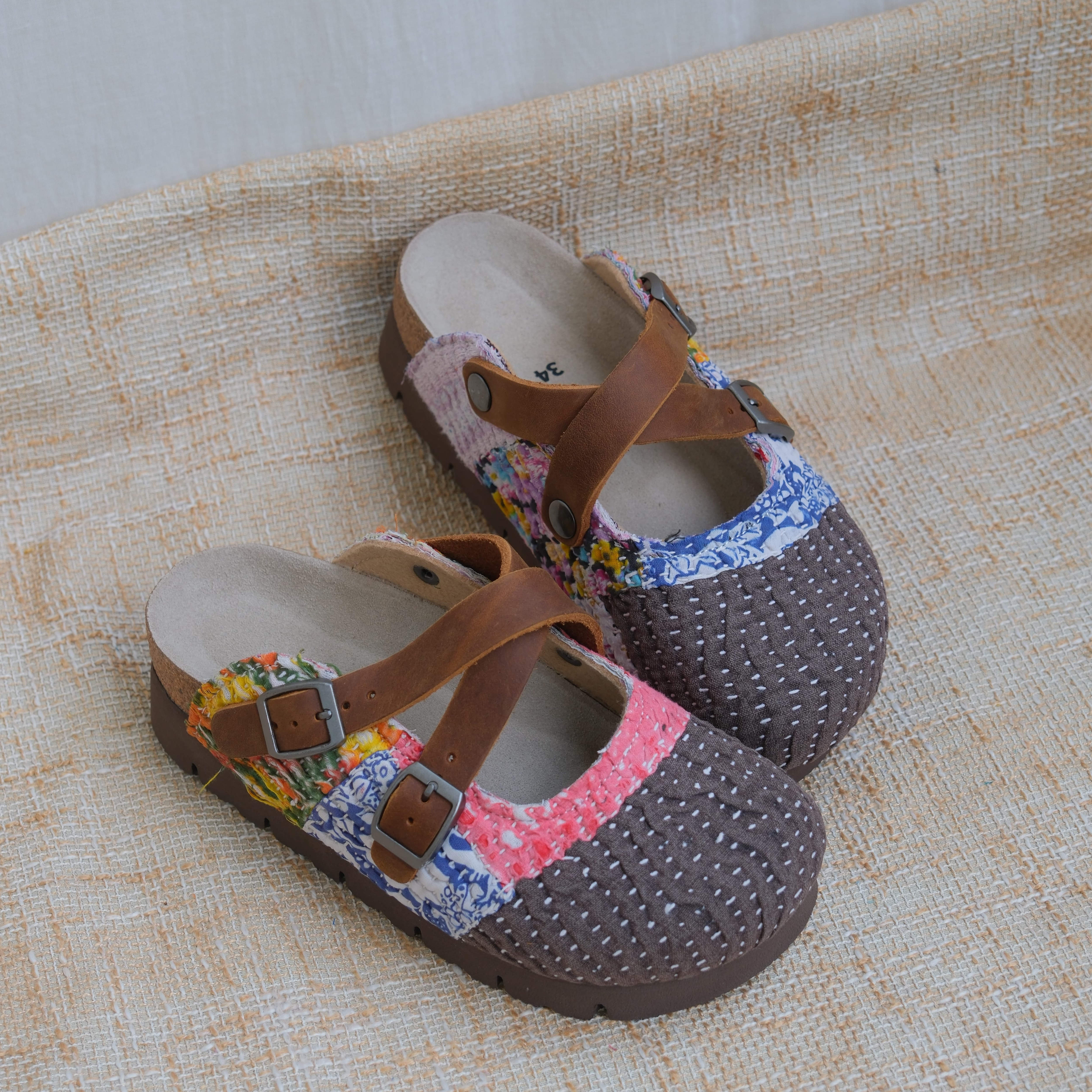 Bhoomi古布勃肯鞋时尚百搭单品手工个性撞色复古一鞋一拍34-15H