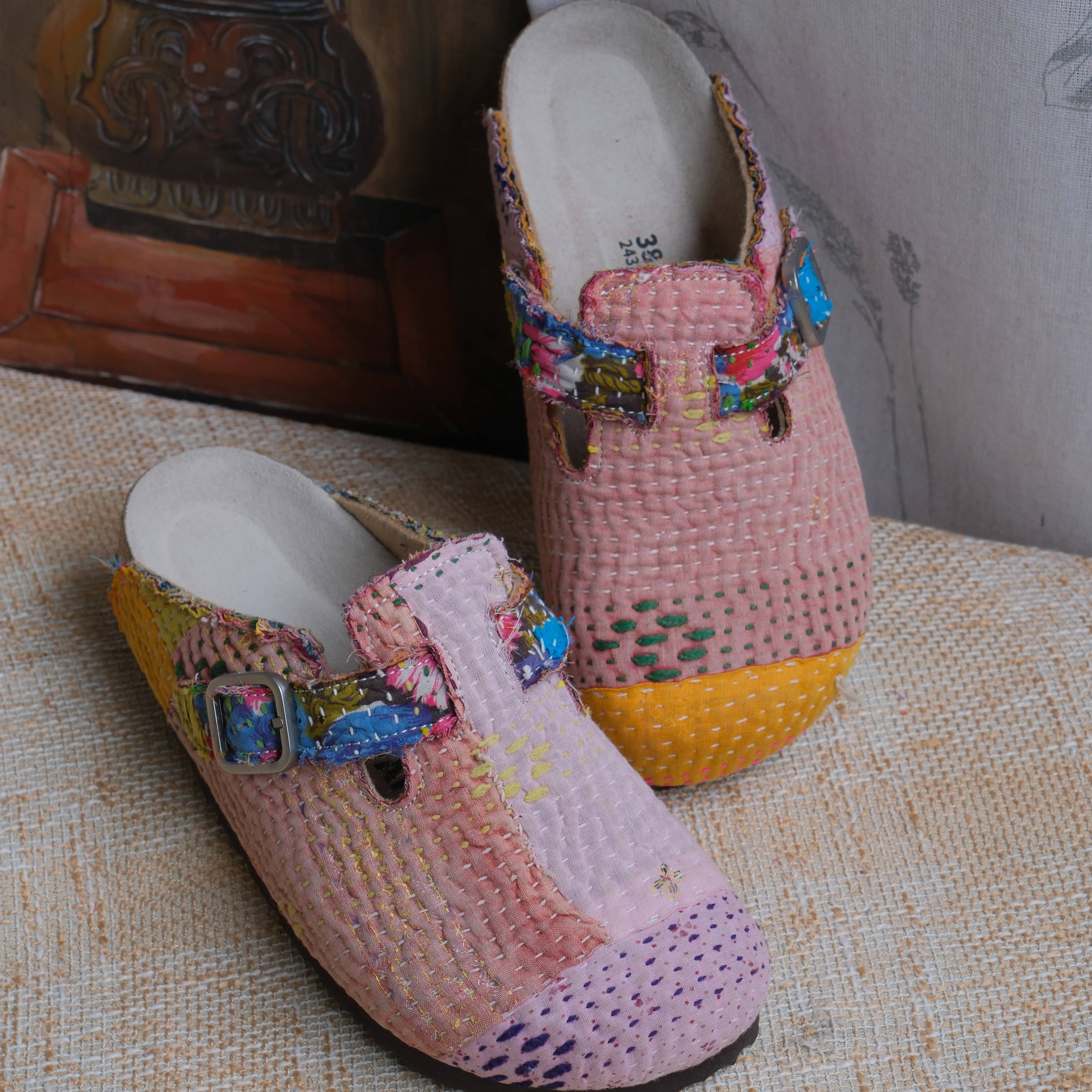 Bhoomi古布勃肯鞋半拖金属扣百搭单品手工个性复古一鞋一拍38-47