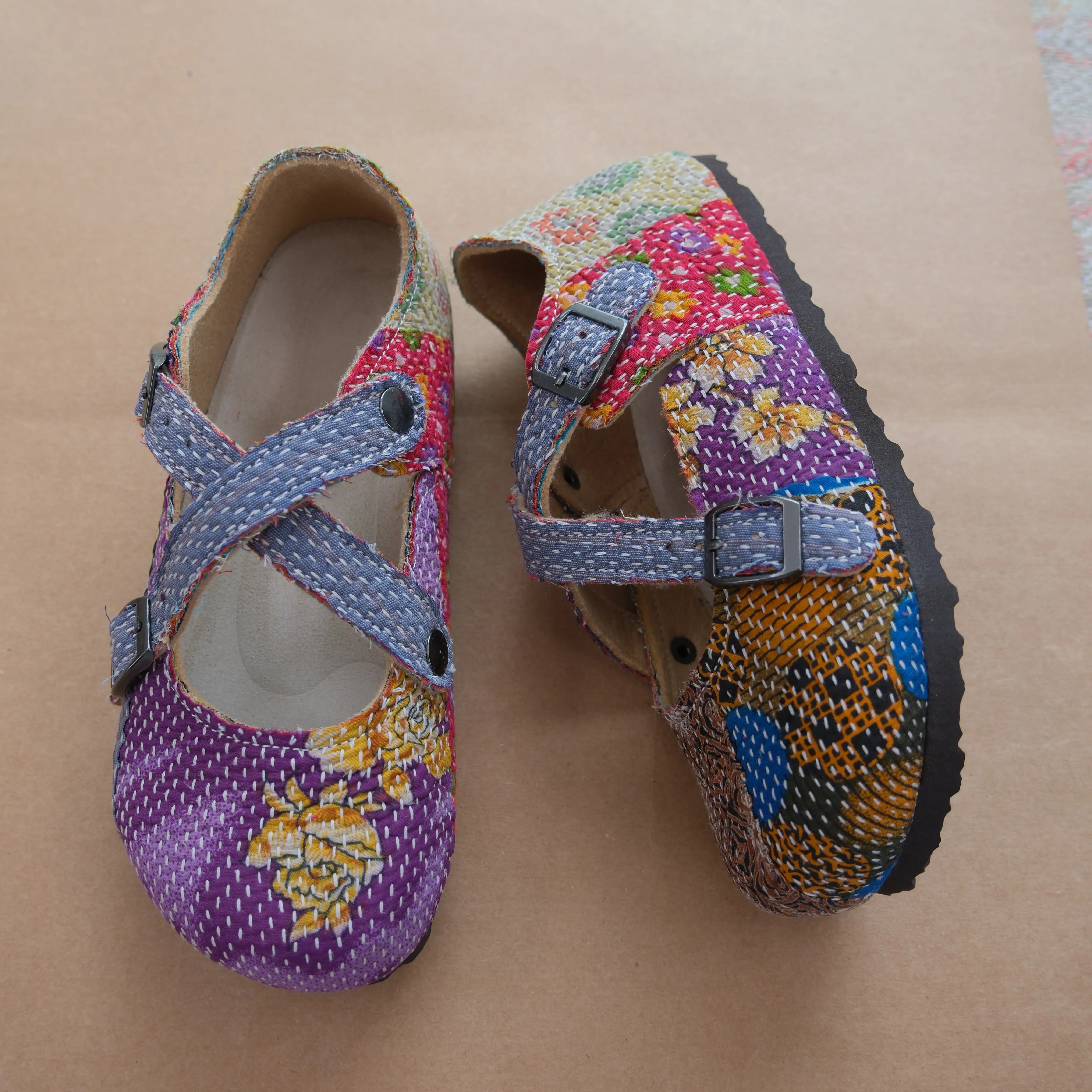 Bhoomi古布勃肯鞋时尚百搭单品手工个性撞色复古35-210