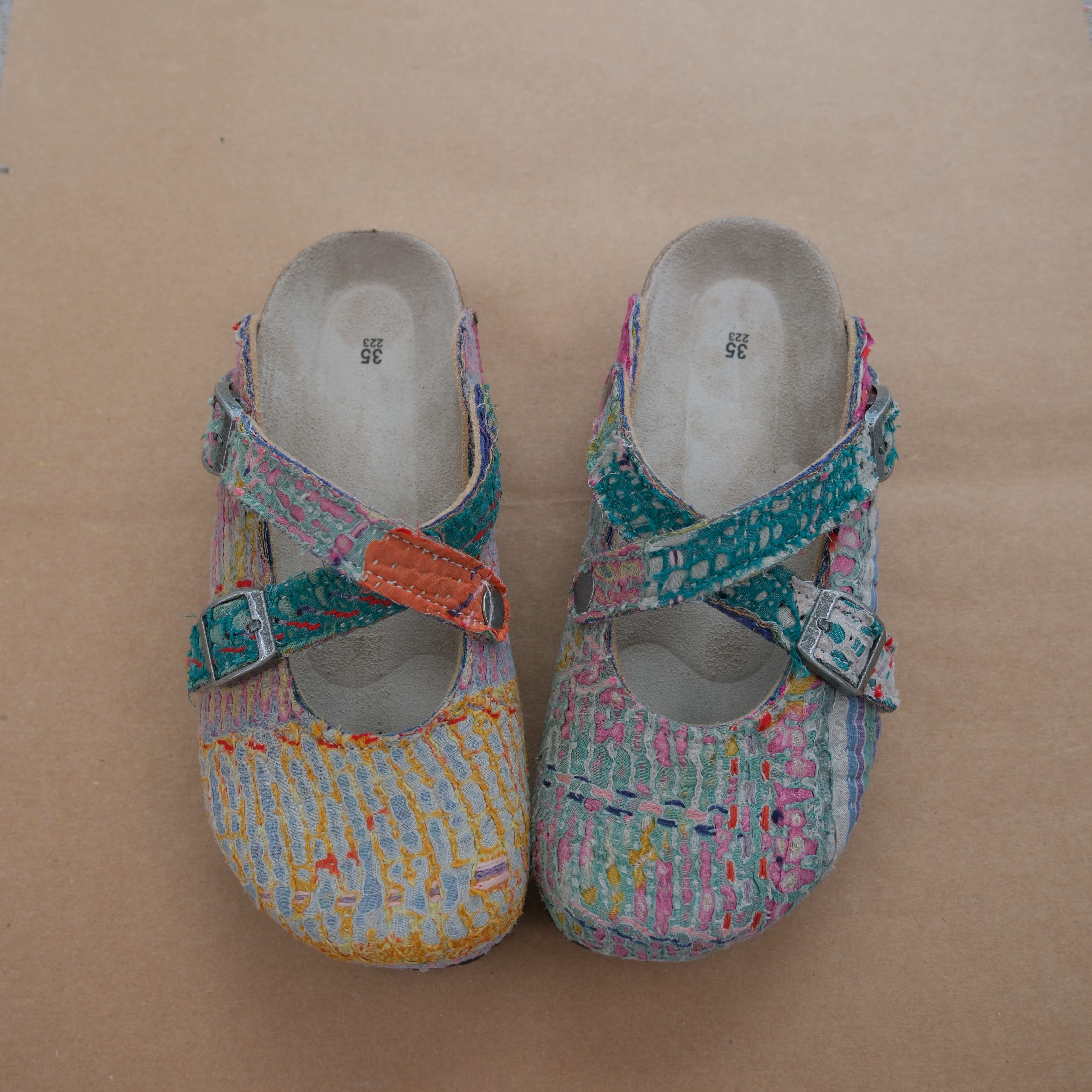 Bhoomi古布勃肯鞋时尚百搭单品手工个性撞色复古35-178