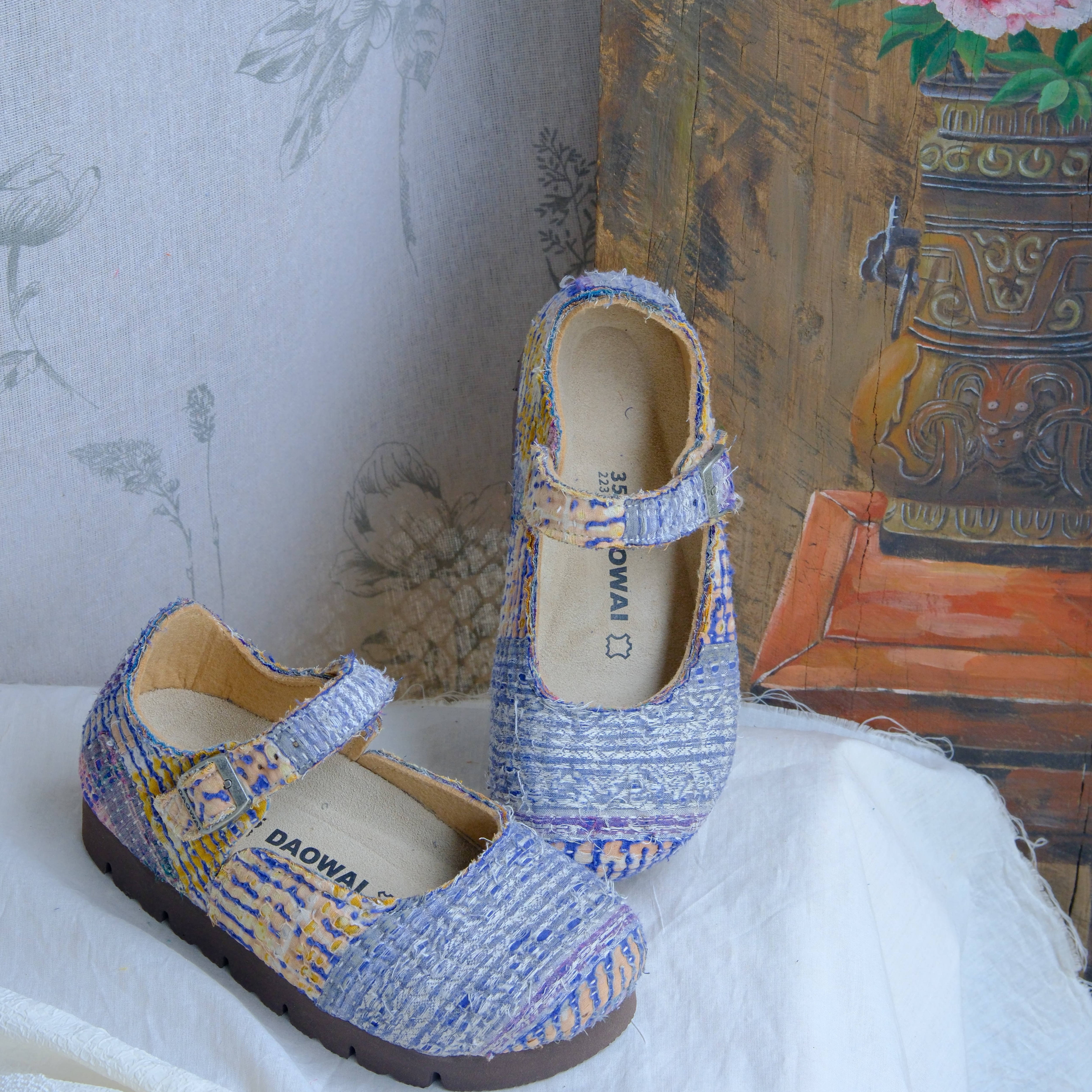 Bhoomi古布勃肯鞋时尚百搭单品手工个性撞色复古35-26H