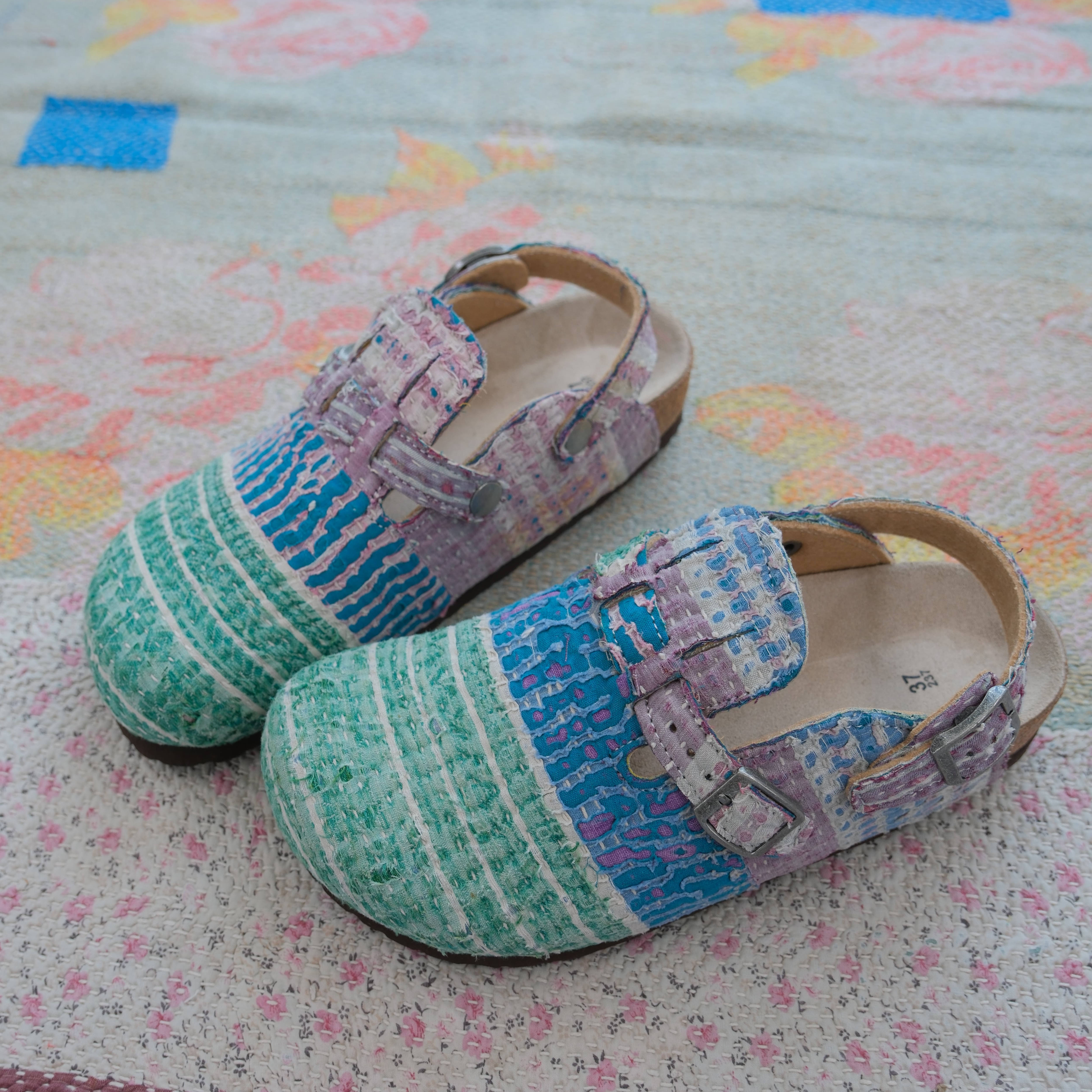 Bhoomi古布勃肯鞋时尚百搭单品手工个性撞色复古37-116