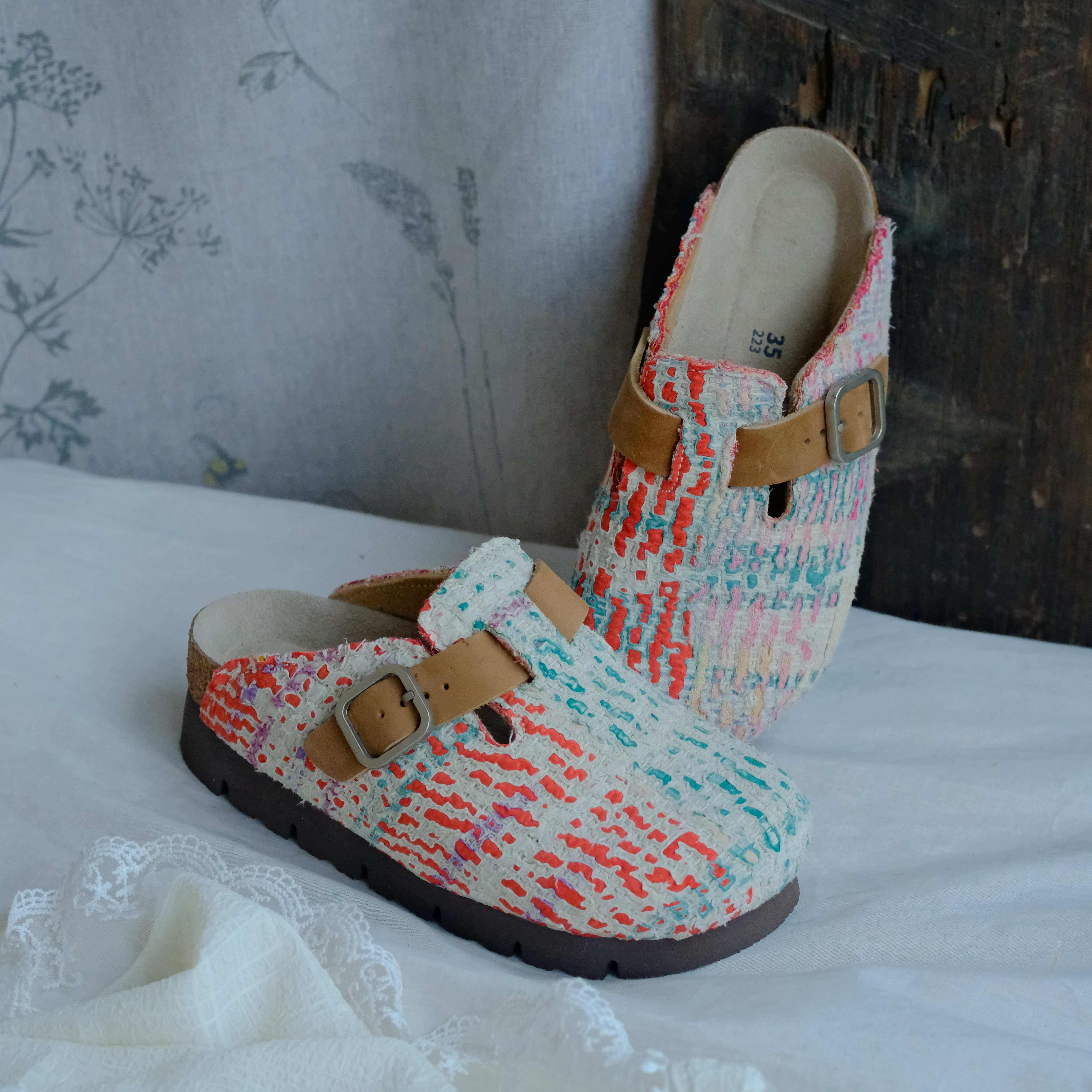 Bhoomi古布勃肯鞋时尚百搭单品手工个性撞色复古35-34H