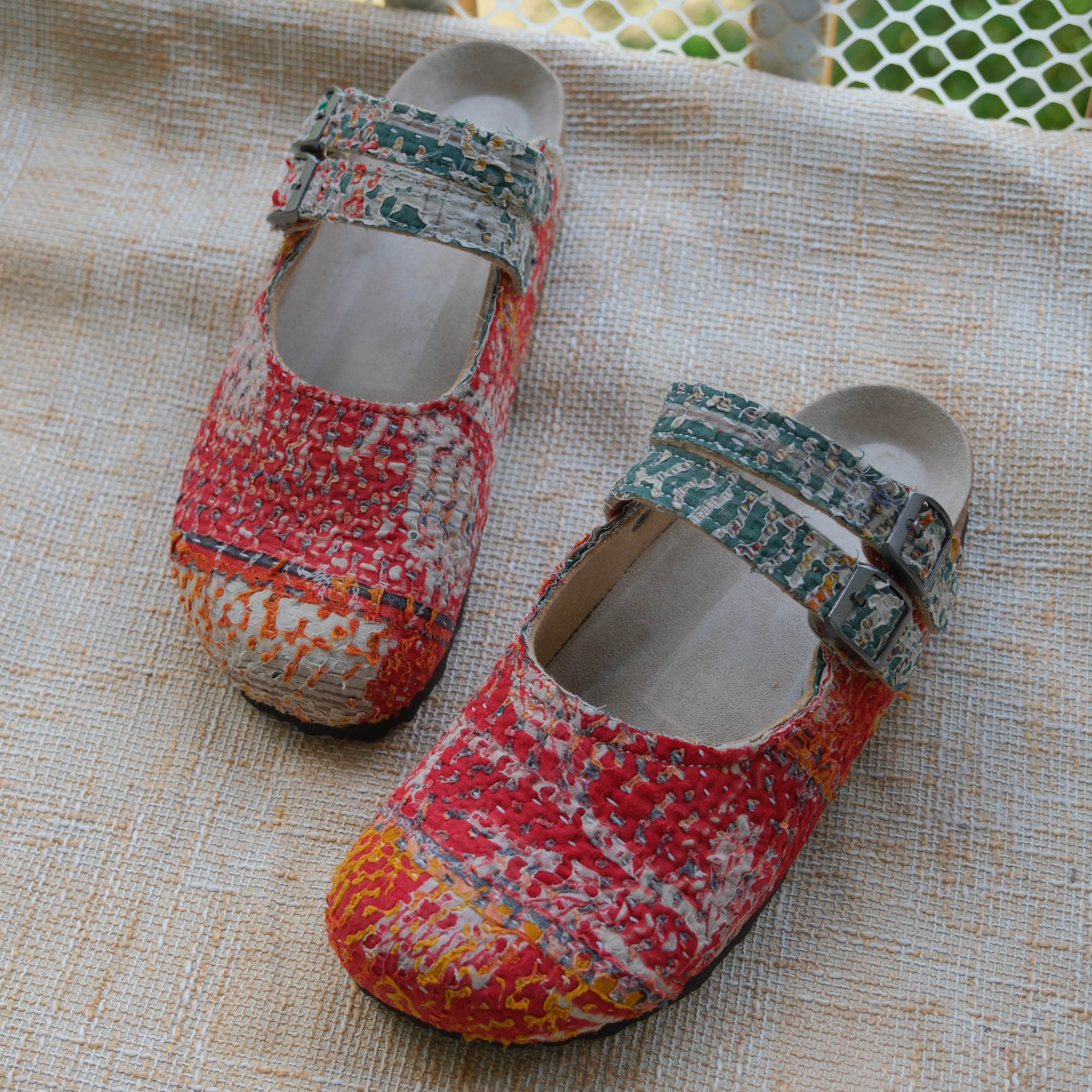 Bhoomi勃肯鞋时尚百搭单品手工个性撞色复古一鞋一拍40-05