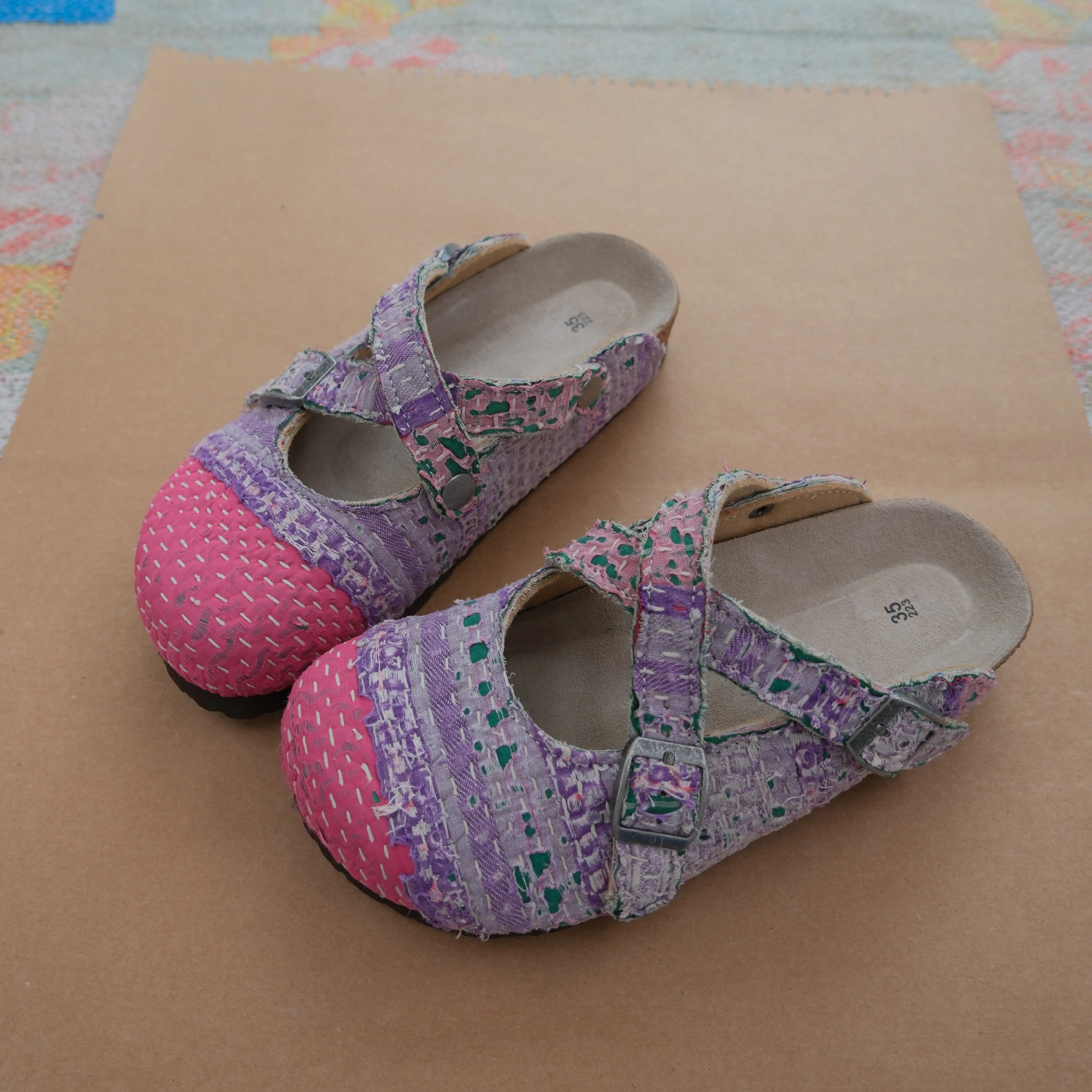 Bhoomi古布勃肯鞋时尚百搭单品手工个性撞色复古35-172