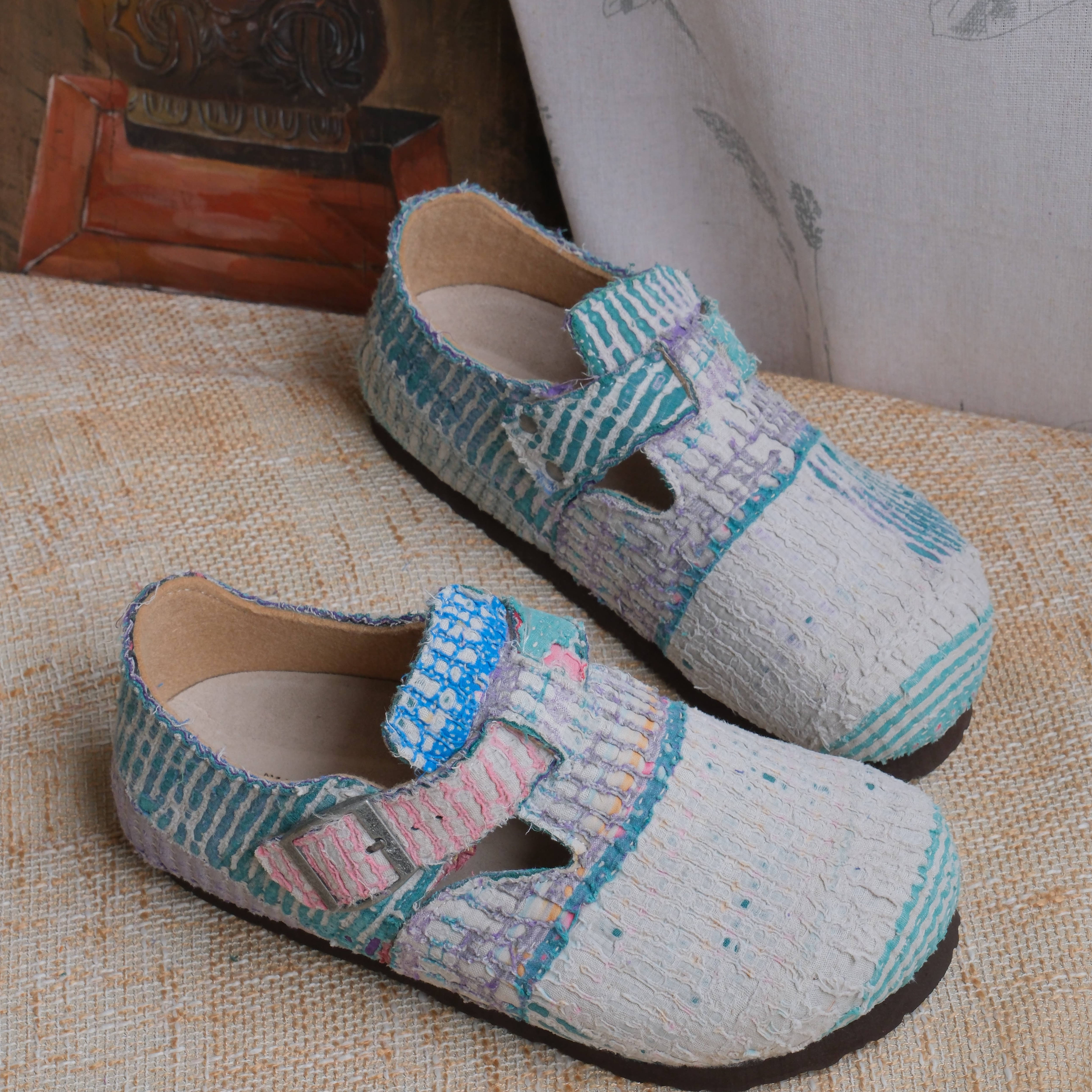 Bhoomi古布勃肯鞋淡蓝时尚百搭单品手工个性复古一鞋一拍38-72