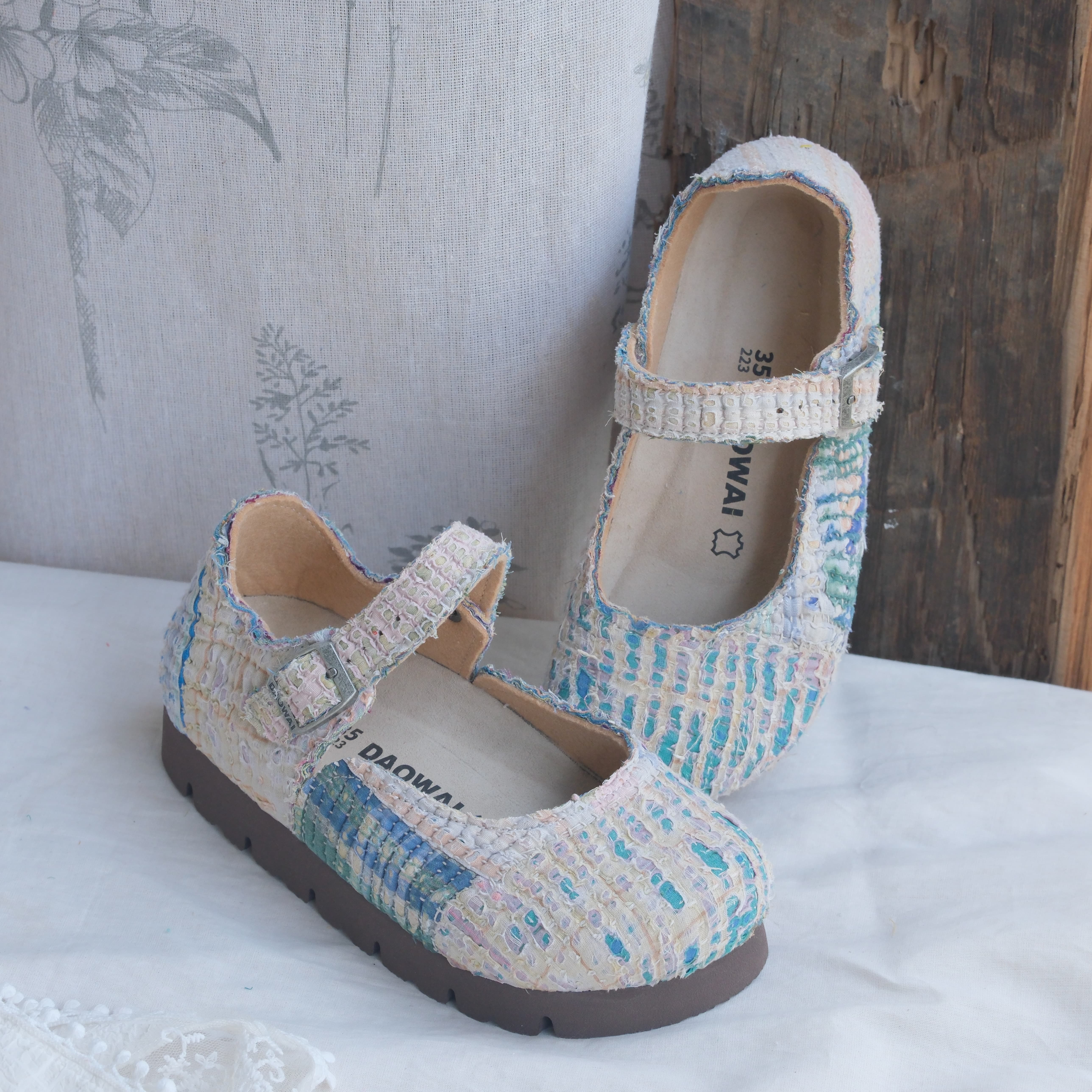 Bhoomi古布勃肯鞋时尚百搭单品手工个性撞色复古35-36H