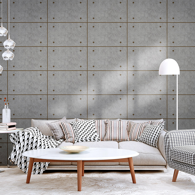 北欧加厚波浪纹条纹鹿皮绒壁纸家用客厅卧室电视背景墙墙纸非自粘