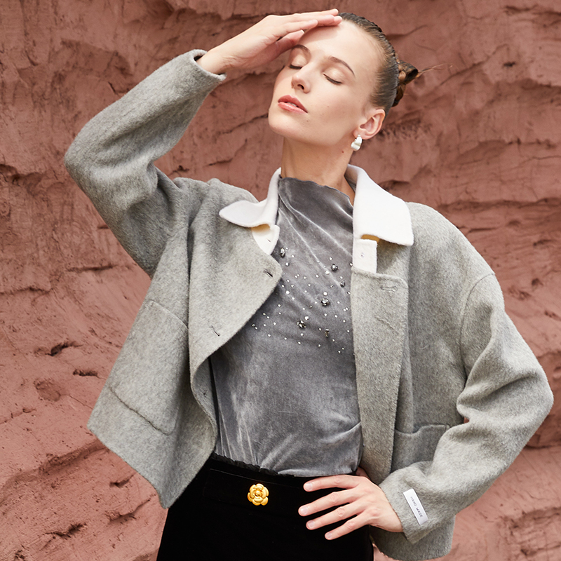 五丁目衣舍长袖韩版纯色