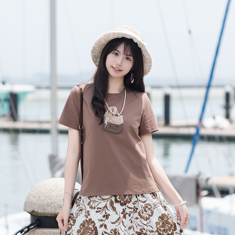 五丁目衣舍圆领短袖T恤女