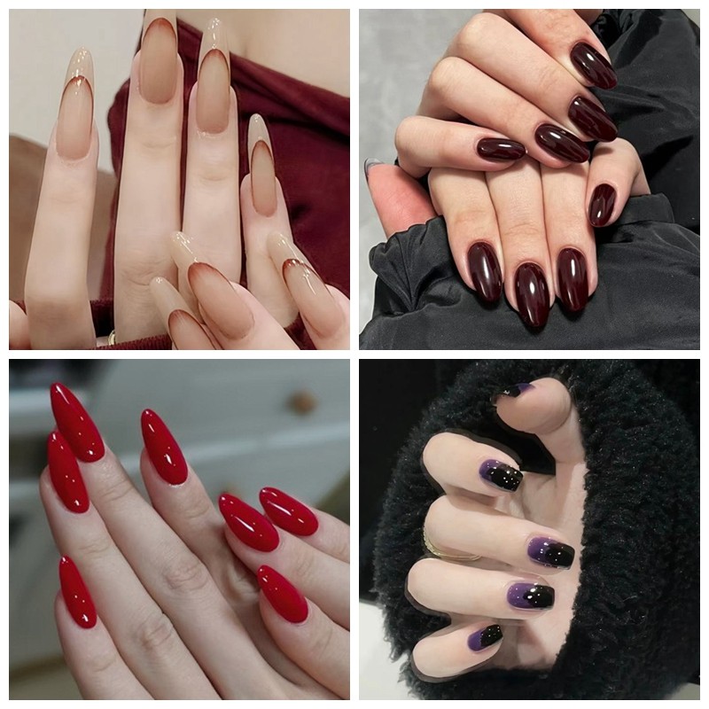 新年穿戴甲中国风假指甲贴片气质红色显白美甲贴片可拆卸甲片24片,彩妆/香水/美妆工具,美甲工具,淘宝优惠券,粉丝福利购,淘宝优惠卷