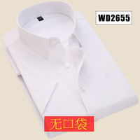 Summer thin white shirt, men's short-sleeved business and professional work clothes, blue shirt, men's half-sleeved one-inch work clothes thumbnail 7
