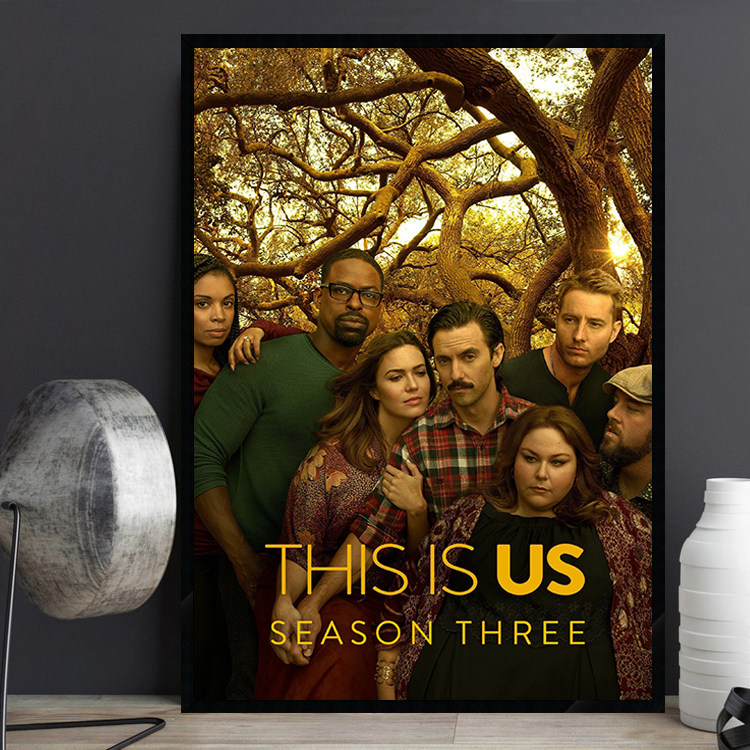 This Is Us 我们这一天美剧电影海报装饰画文艺西餐厅咖啡厅壁画
