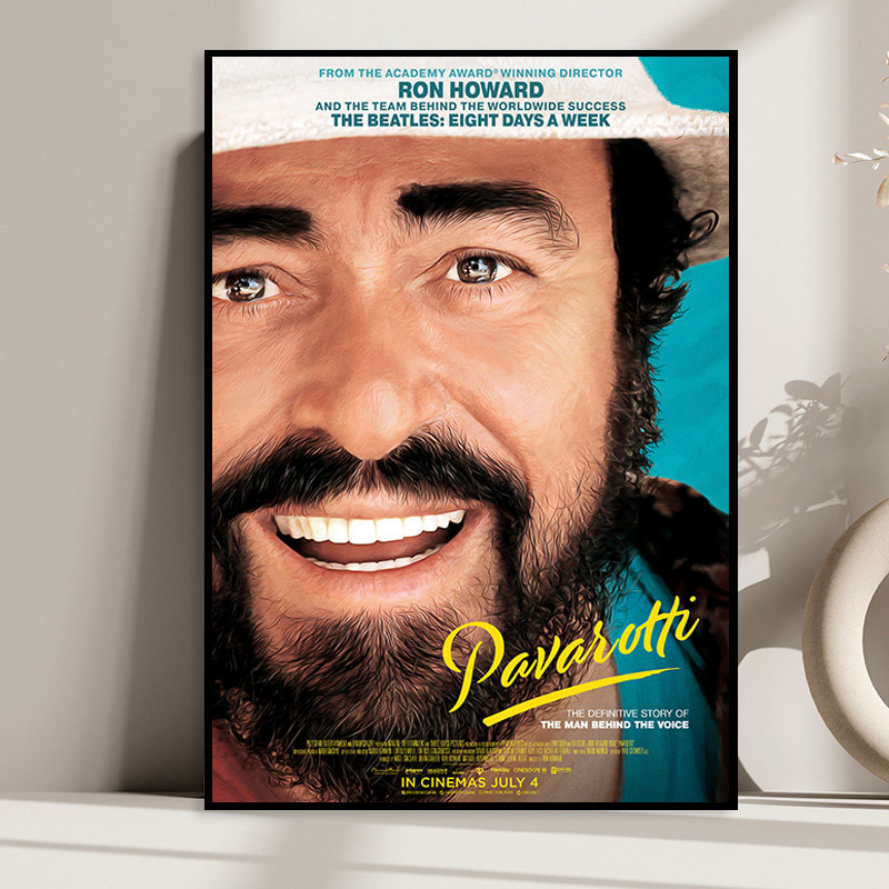 Pavarotti 世界男高音歌唱家帕瓦罗蒂海报古典音乐家琴房教室挂画图片