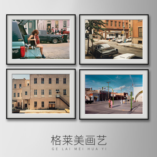 Stephen Shore 新彩色摄影大师装饰画时尚个性复古高级感餐厅挂画