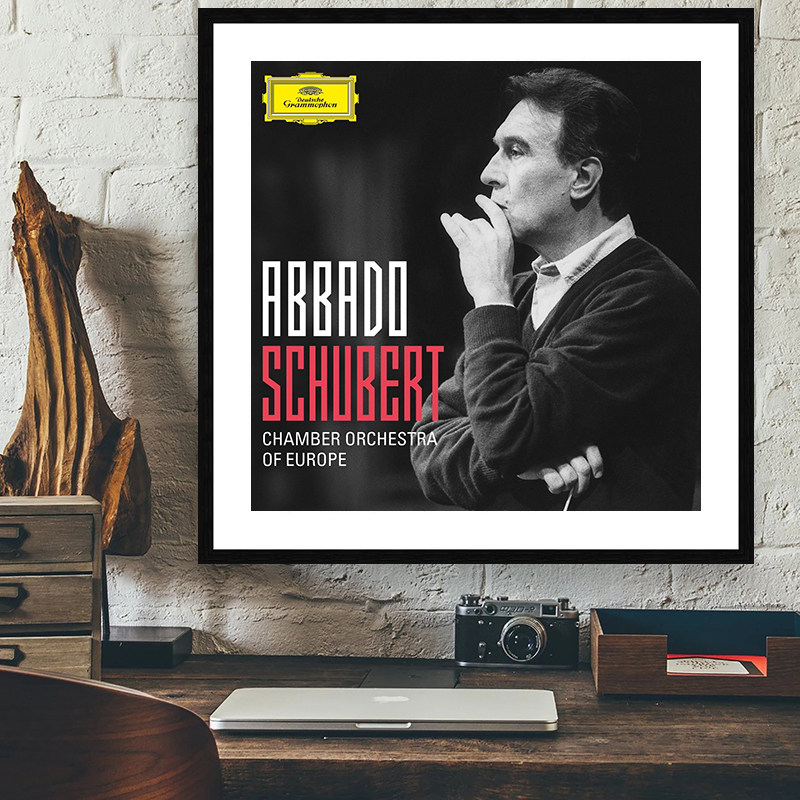 Claudio Abbado 克劳迪奥阿巴多 古典音乐家指挥家钢琴房教室挂画