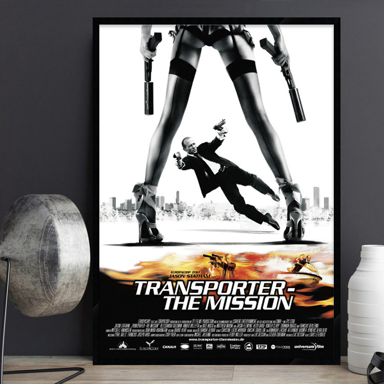 The Transporter 斯坦森玩命快递电影海报装饰画餐厅饭店酒吧挂画